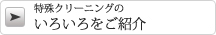 特殊クリーニングのいろいろをご紹介